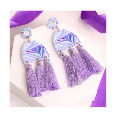 Sohi Women's Tassel Drop Earrings
