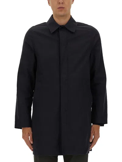 Ps By Paul Smith Ps Paul Smith Lightweight Waterproof Coat In Black