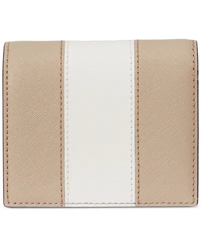 Ralph Lauren Crosshatch Leather Compact Wallet