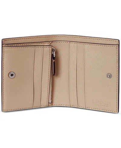 Ralph Lauren Crosshatch Leather Compact Wallet