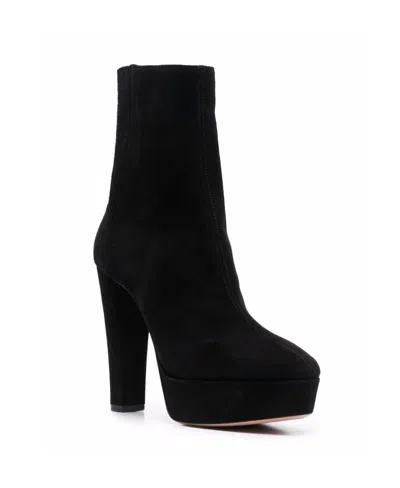 Aquazzura Saint Honore 120 Platform Suede Boots