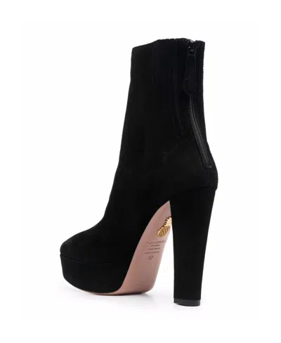 Aquazzura Saint Honore 120 Platform Suede Boots