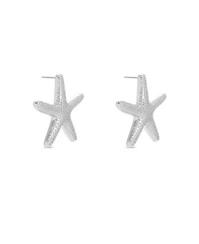 Ettika Textured Starfish Statement Stud Earrings