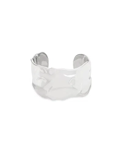 Ettika Thick Sculpted Cuff Bracelet In Metallic