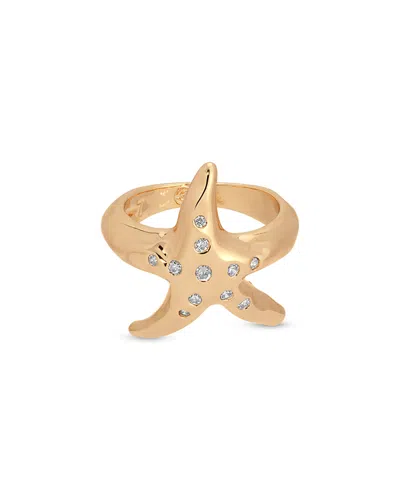 Ettika Starfish Luxe Statement Ring In Gold