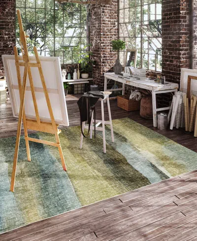 Dalyn Boca Washable Bo4 5'x7'6'' Area Rug In Green