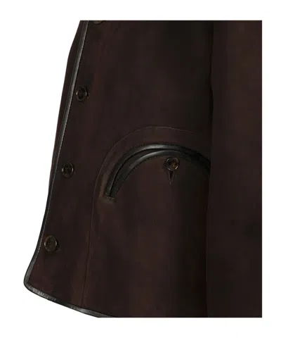 Blazé Milano Gliss Reversible Leather-trimmed Shearling Jacket