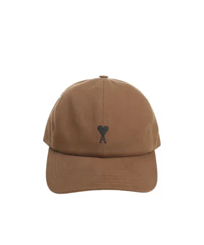 Ami Alexandre Mattiussi Ami Paris Logo Embroidered Curved Peak Cap