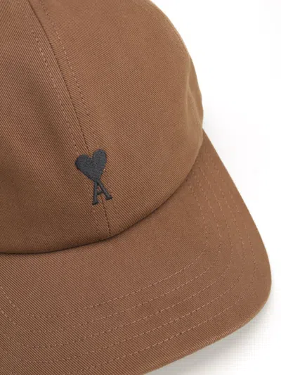Ami Alexandre Mattiussi Ami Paris Logo Embroidered Curved Peak Cap
