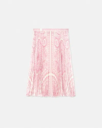 Versace Pleated Skirt In Multi