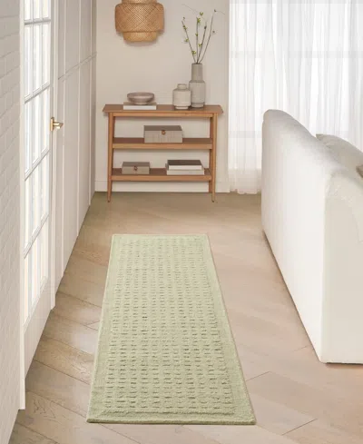 Dkny Pure Grids Pgr01 2'2"x7'5" Runner Area Rug