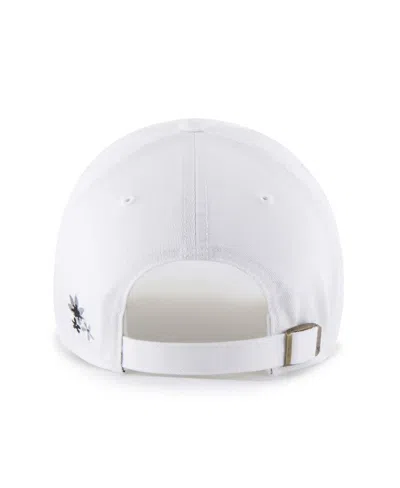 47 Brand Women's White New York Yankees Flower Power Clean Up Adjustable Hat