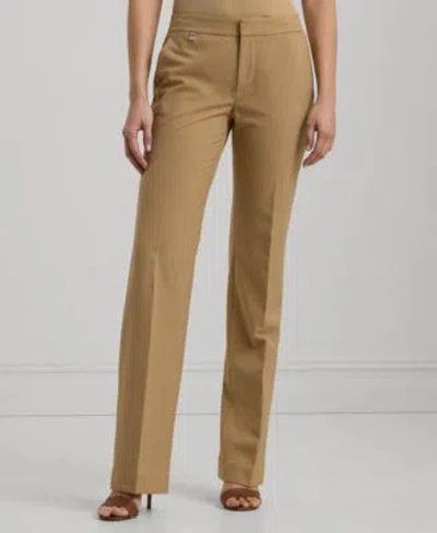 Ralph Lauren Straight Leg Pants 0p 18 In Brown