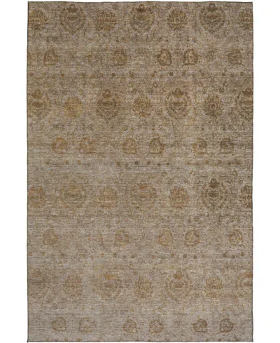 Dalyn Burano Washable Bu8 9'x12' Area Rug In Brown