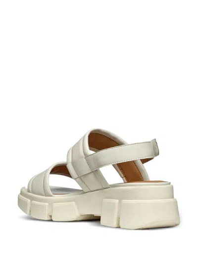 Geox Lisbona Double-strap Sandals In White