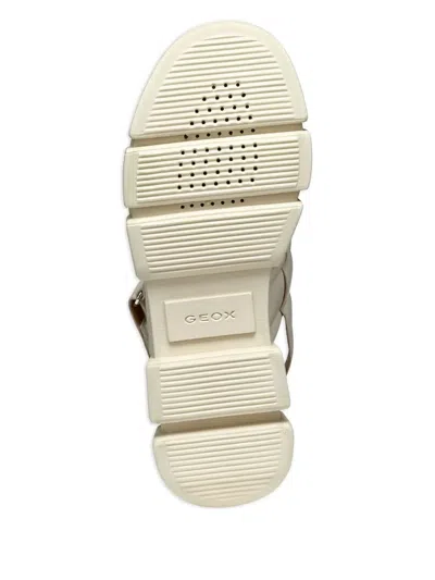 Geox Lisbona Double-strap Sandals In White