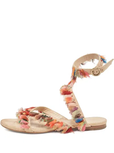 Pre-owned Chloé Suede Fringed Sandals