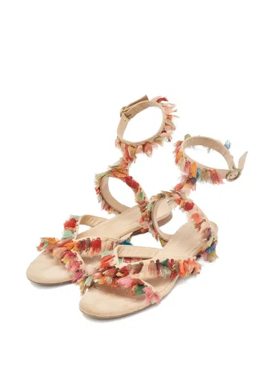 Pre-owned Chloé Suede Fringed Sandals