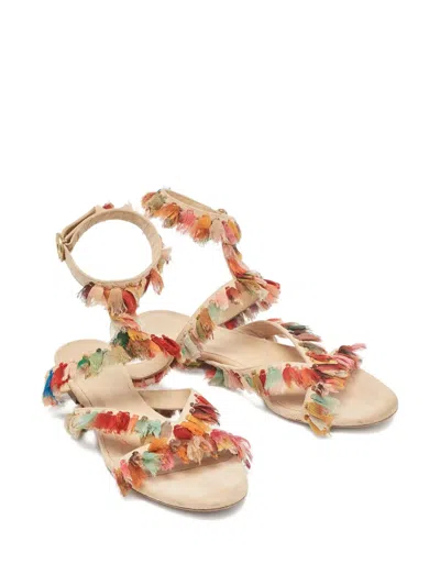 Pre-owned Chloé Suede Fringed Sandals
