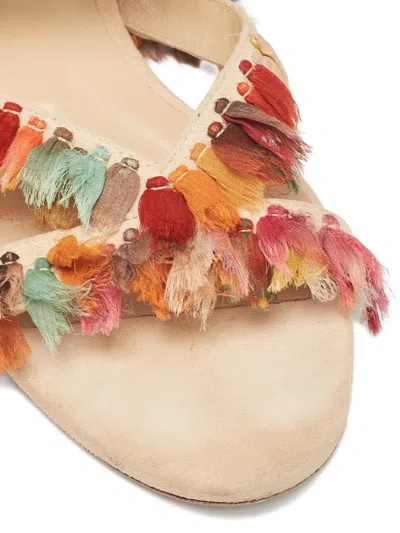 Pre-owned Chloé Suede Fringed Sandals