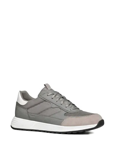 Geox Molveno Panelled Sneakers In Gray