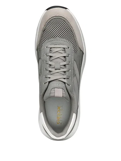 Geox Molveno Panelled Sneakers In Gray