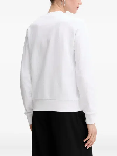 Karl Lagerfeld Logo-print Sweatshirt In White