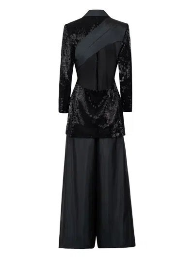Gaby Charbachy Sequin-embellished Wide-leg Suit