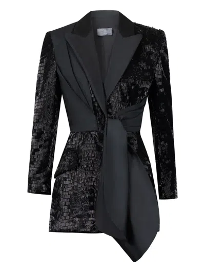 Gaby Charbachy Sequin-embellished Wide-leg Suit