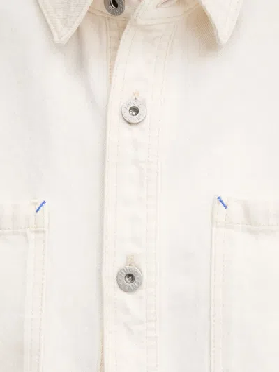 Hugo Boss Frayed-hem Patch-pockets Shirt In White