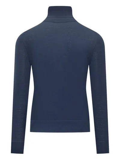 Tom Ford Turtleneck Sweater In Blue