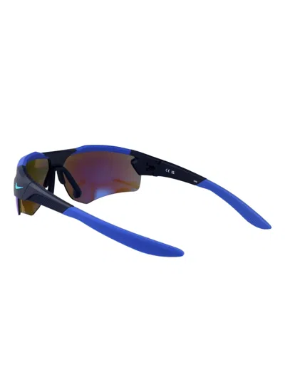 Nike Cloak Duo Shield Sunglasses In Blue