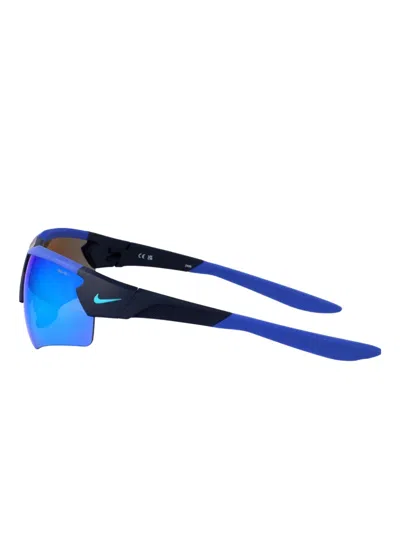 Nike Cloak Duo Shield Sunglasses In Blue