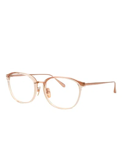 Linda Farrow Round-frame Glasses In Brown