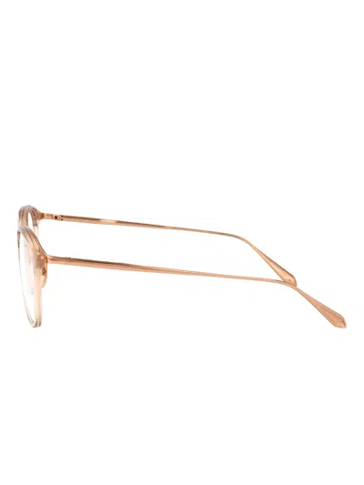 Linda Farrow Round-frame Glasses In Brown