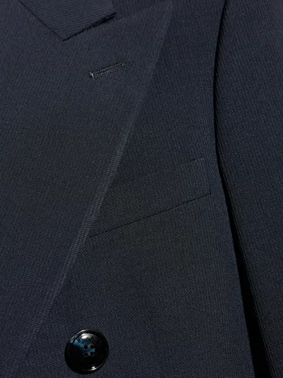 Giorgio Armani Pinstripe Suit In Blue