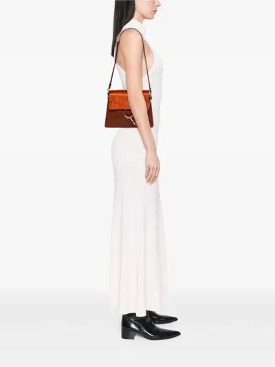 Pre-owned Chloé 2017 Medium Calfskin And Suede Faye Crossbody Bag