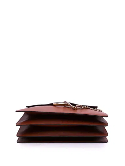 Pre-owned Chloé 2017 Medium Calfskin And Suede Faye Crossbody Bag