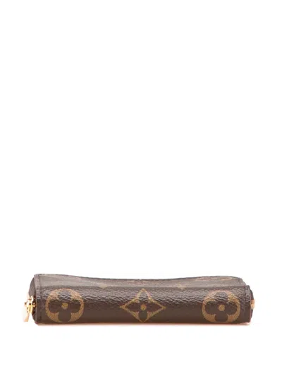 Pre-owned Louis Vuitton 2021 Monogram Zippy Purse Coin Pouch In Brown