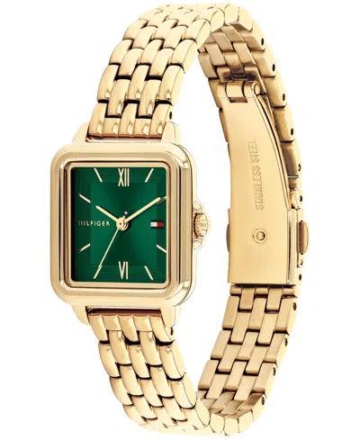 Tommy Hilfiger Women's Quartz Gold Tone Stainless Steel Bracelet Watch, 22.5mm