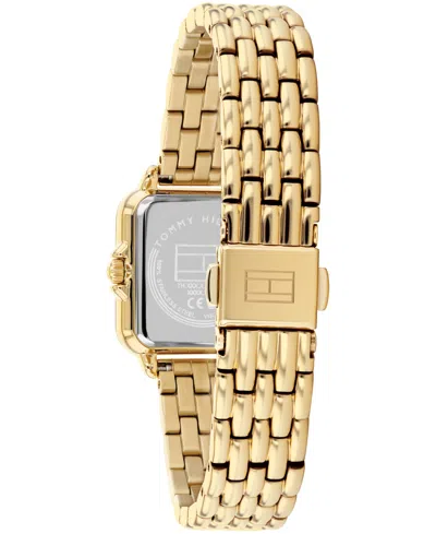 Tommy Hilfiger Women's Quartz Gold Tone Stainless Steel Bracelet Watch, 22.5mm