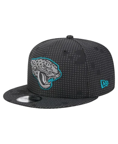 New Era Men's Black Jacksonville Jaguars Midnight Ink Pop Outline 9fifty Snapback Hat