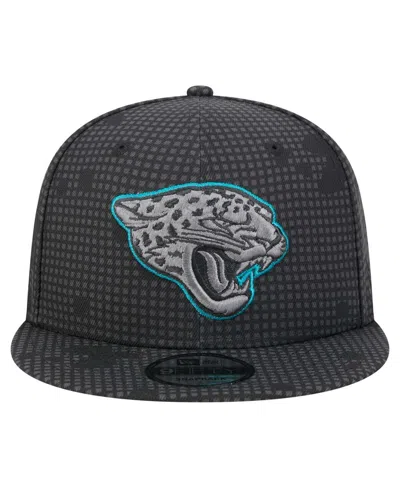New Era Men's Black Jacksonville Jaguars Midnight Ink Pop Outline 9fifty Snapback Hat