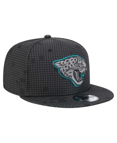New Era Men's Black Jacksonville Jaguars Midnight Ink Pop Outline 9fifty Snapback Hat