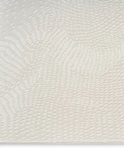 Dkny Central Park West Cep01 3'9"x5'9" Area Rug In White