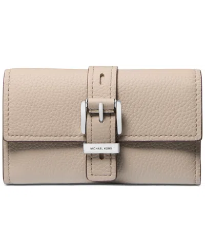 Michael Kors Michael  Nolita Medium Flap Trifold Leather Wallet