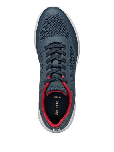 Geox Klaiver Panelled Sneakers In Blue