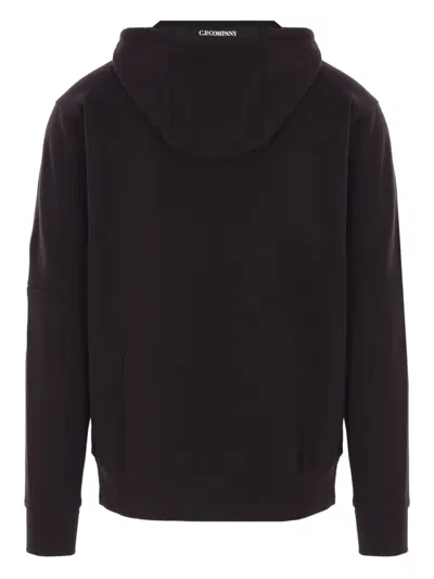 C.p. Company Relaxed-fit Hooded Sweatshirt In Black