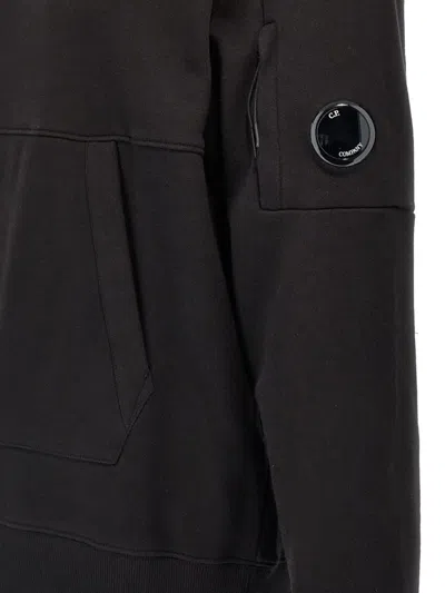 C.p. Company Relaxed-fit Hooded Sweatshirt In Black