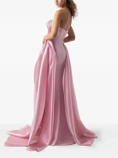 Gaby Charbachy Embellished Rose-detail Evening Gown